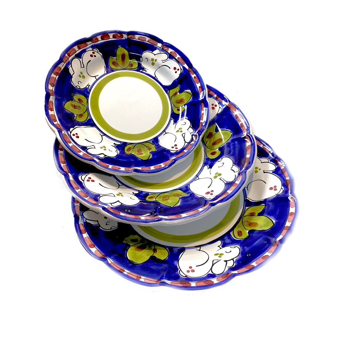 Piatto in ceramica di Vietri Coniglio