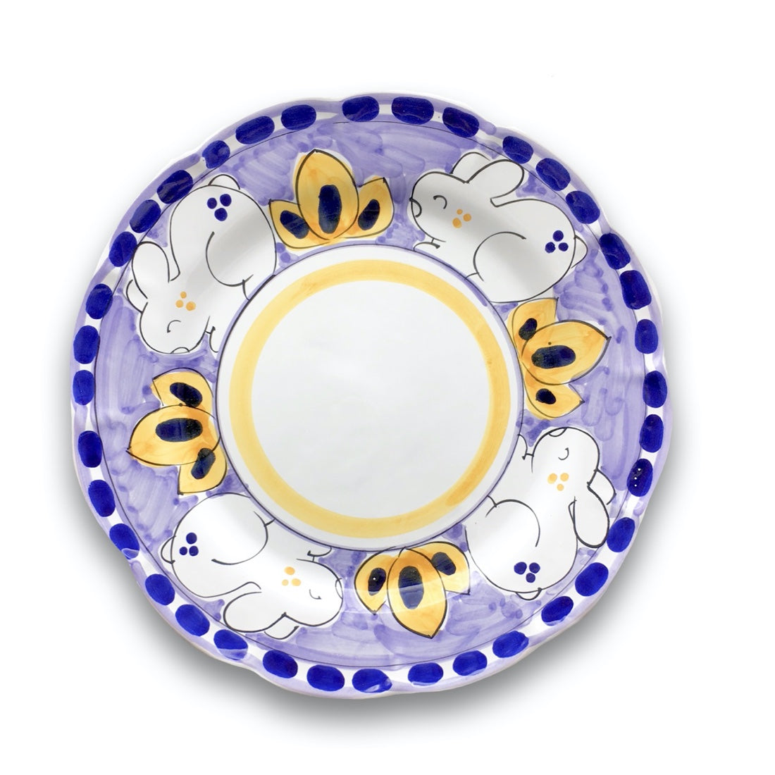 Piatto in ceramica di Vietri Coniglio