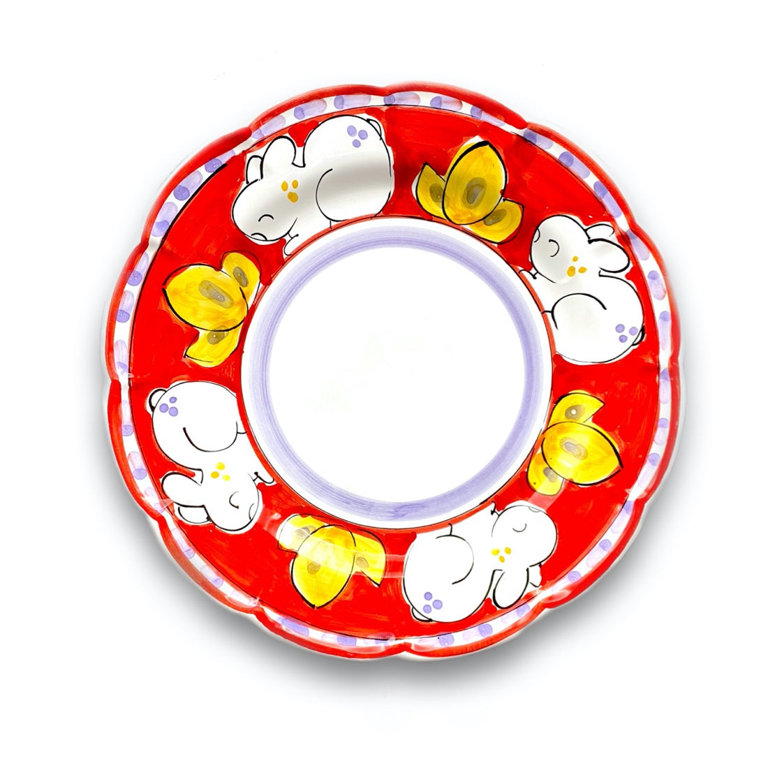 Piatto in ceramica di Vietri Coniglio