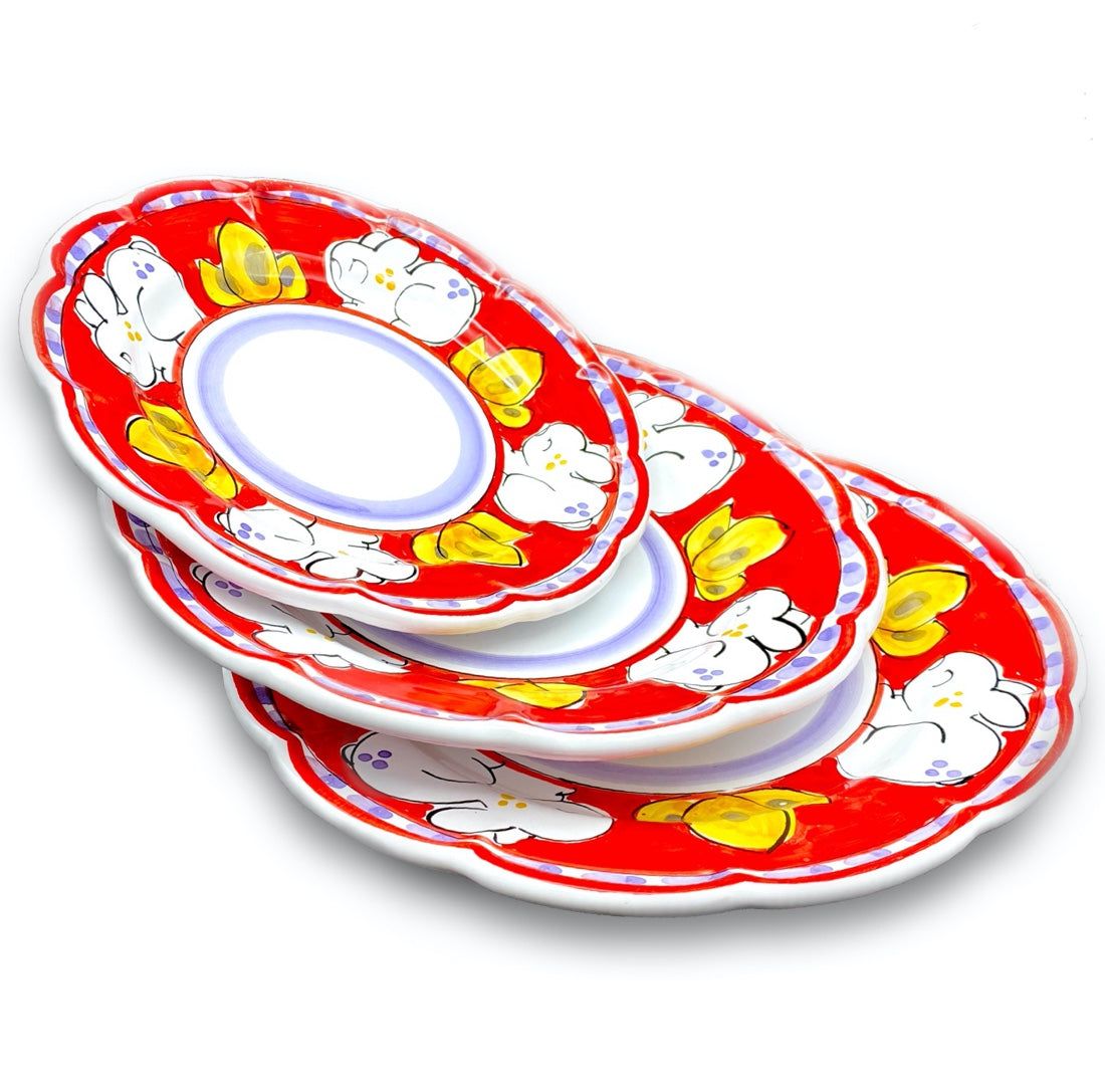 Piatto in ceramica di Vietri Coniglio