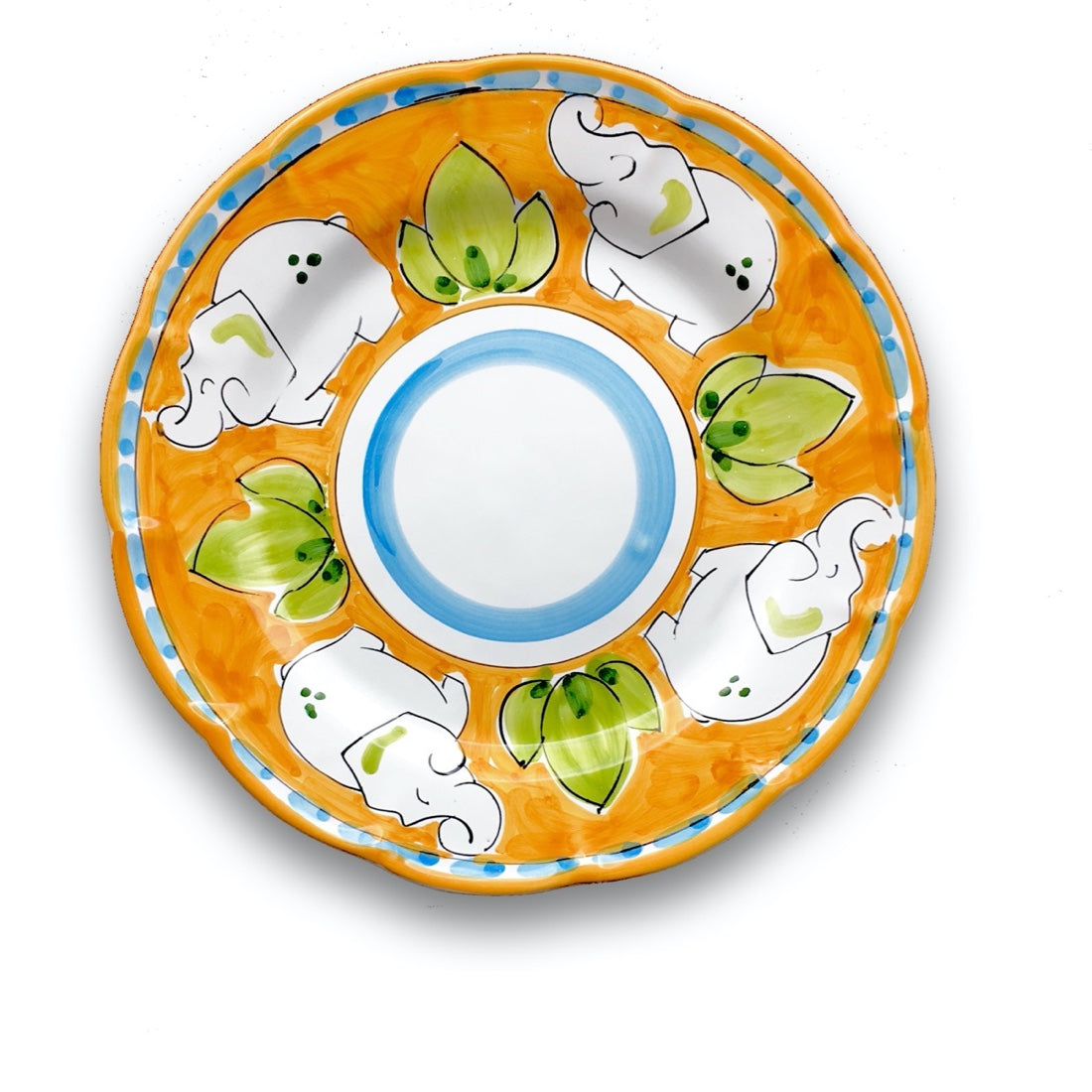 Piatto in ceramica di Vietri Elefante New