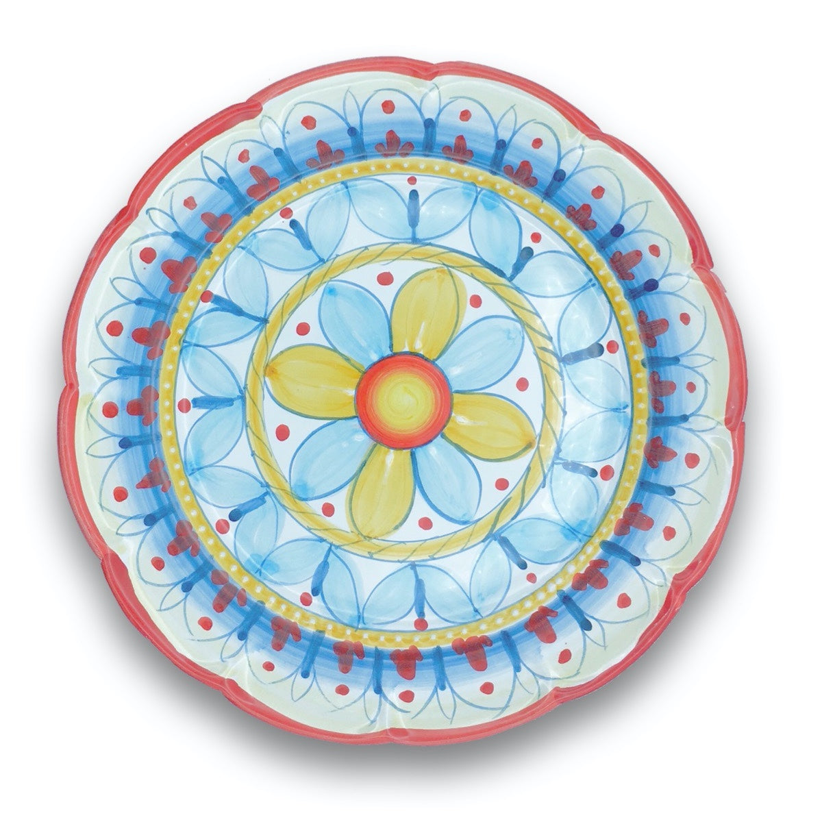 Piatto in ceramica di Vietri Geometrico Ravello