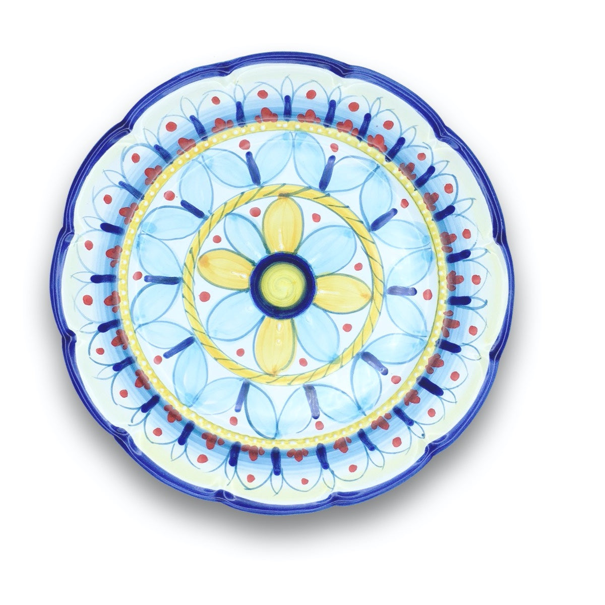 Piatto in ceramica di Vietri Geometrico Ravello