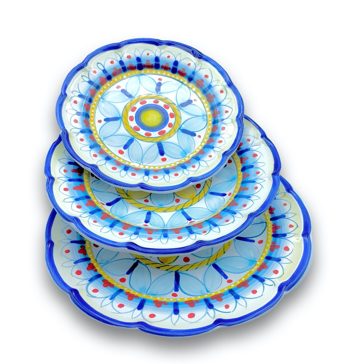 Piatto in ceramica di Vietri Geometrico Ravello