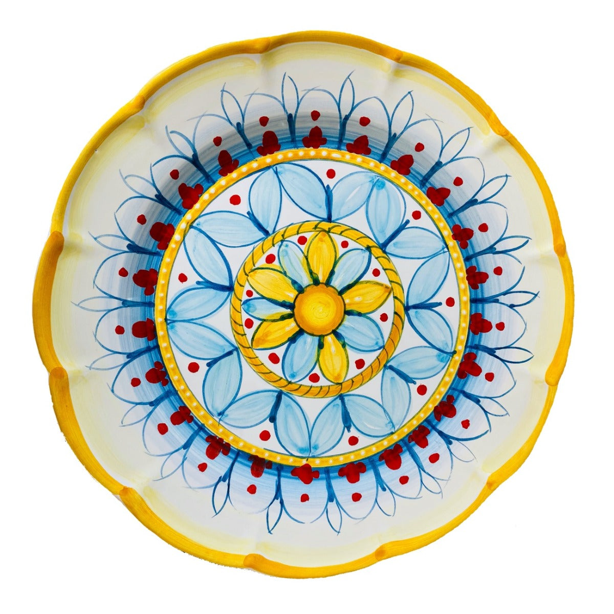 Piatto Vietri in Ceramica DECORO GEOMETRICO RAVELLO NEW