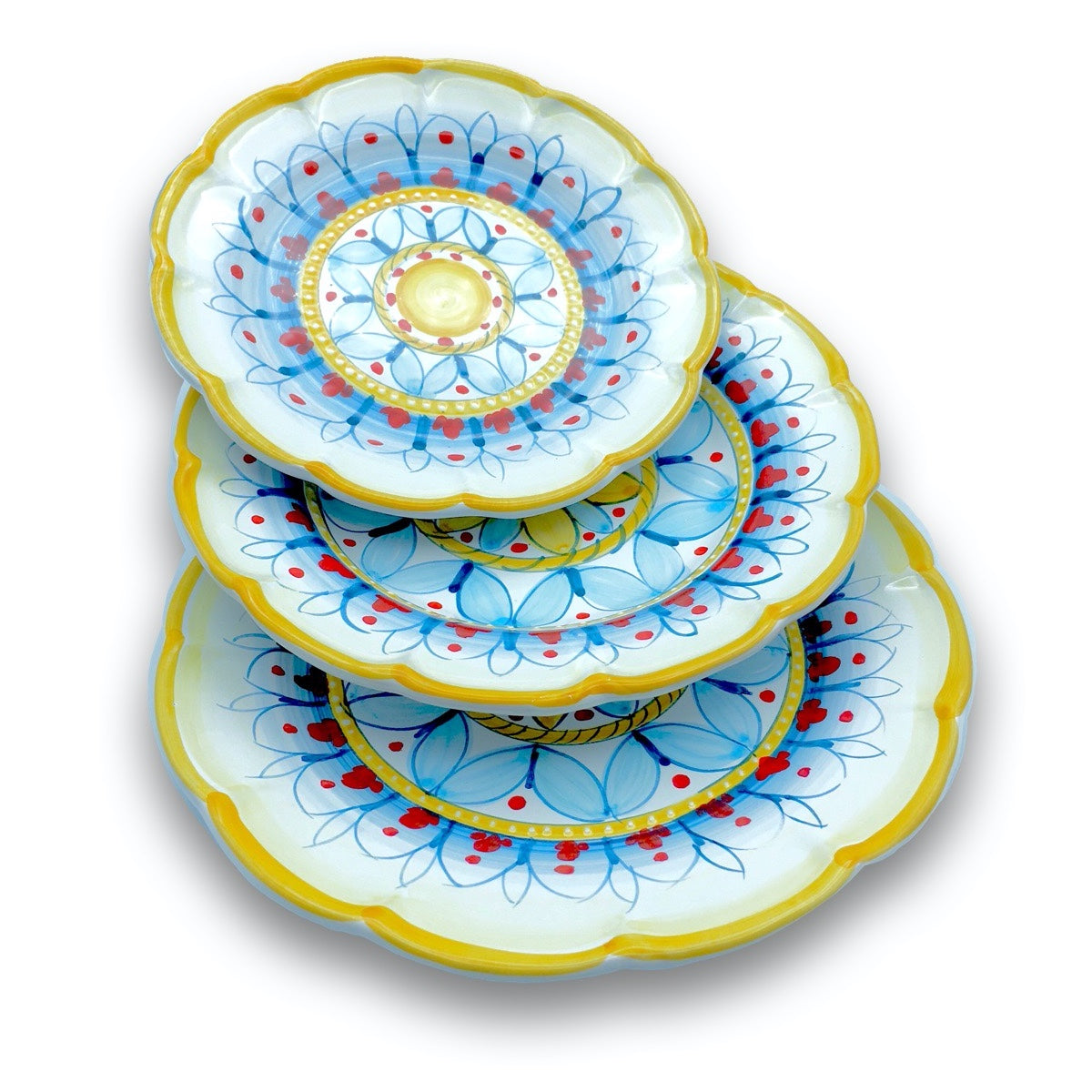 Piatto in ceramica di Vietri Geometrico Ravello