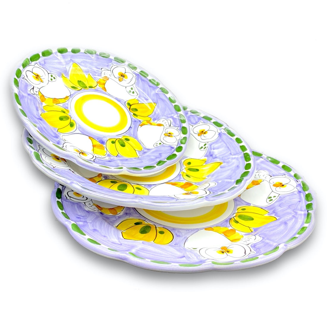 Piatto in ceramica di Vietri Gufo