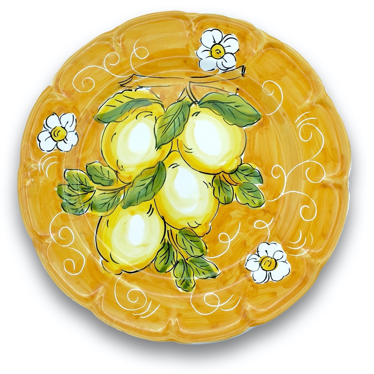 Piatto in ceramica di Vietri Limoni
