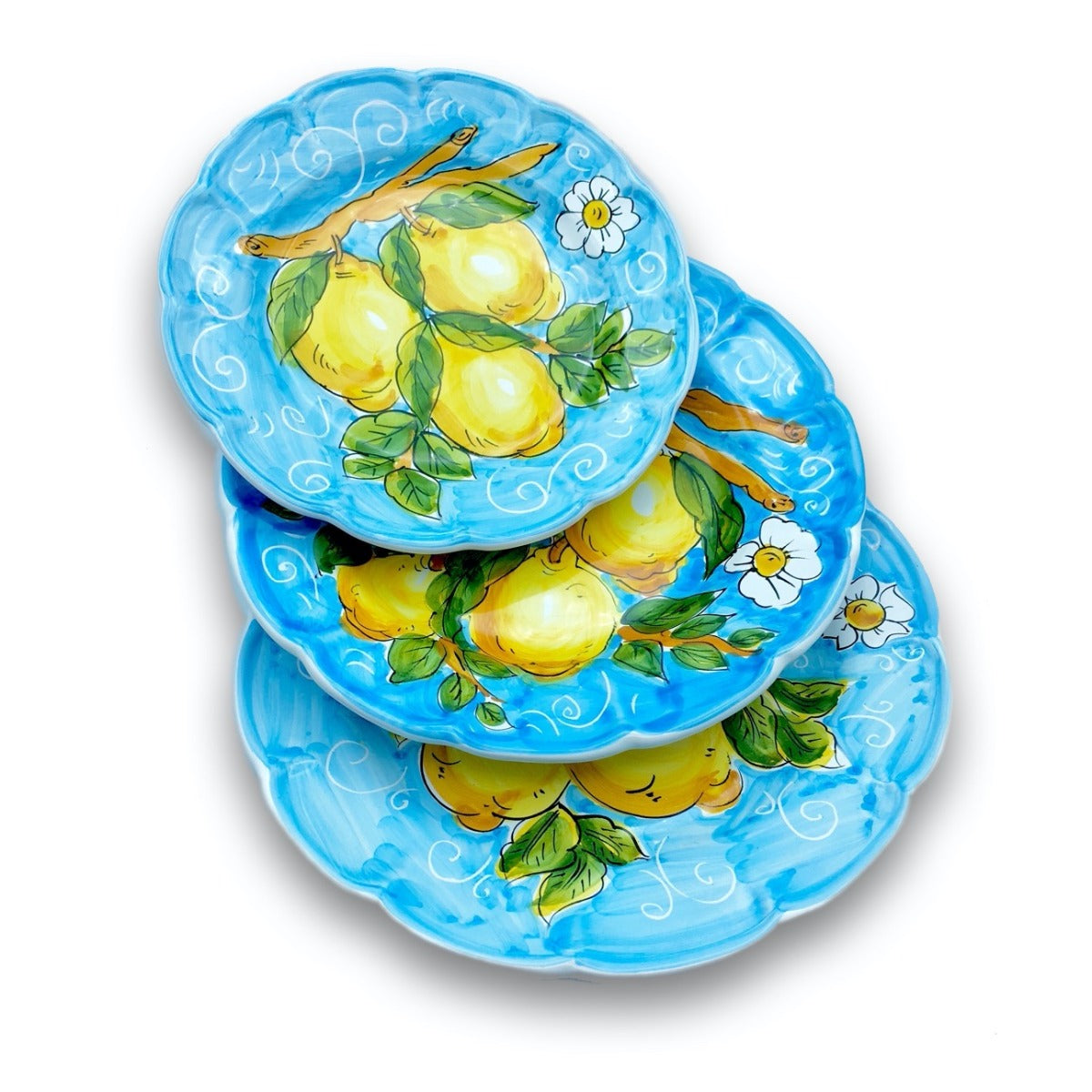 Piatto in ceramica di Vietri Limoni