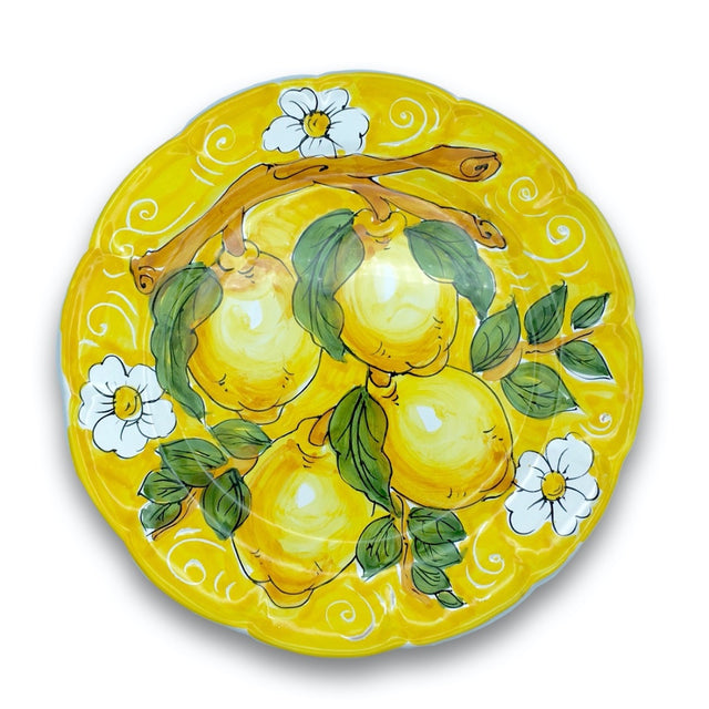 Piatto Vietri in Ceramica DECORO LIMONE VIETRI