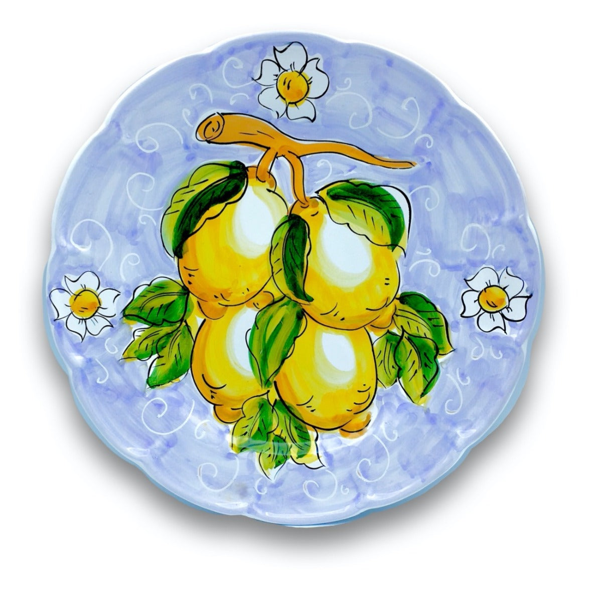 Piatto in ceramica di Vietri Limoni