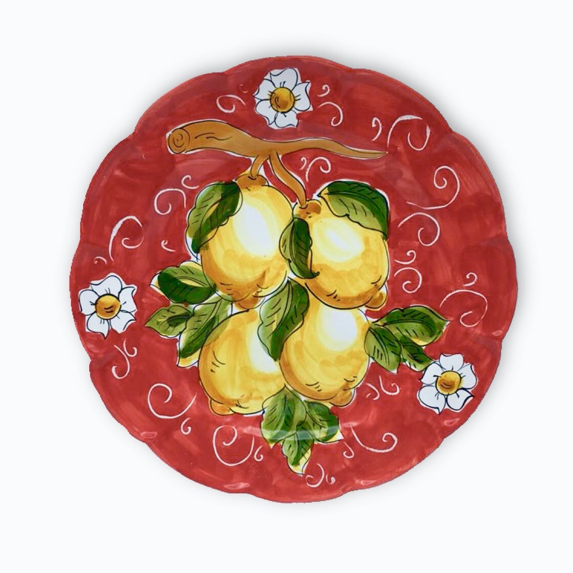 Piatto in ceramica di Vietri Limoni