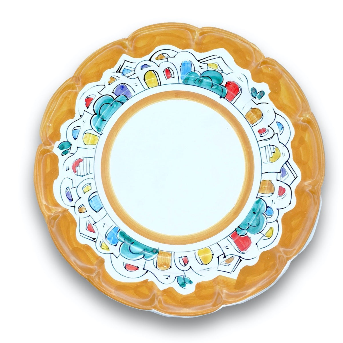 Piatto in ceramica di Vietri Naif