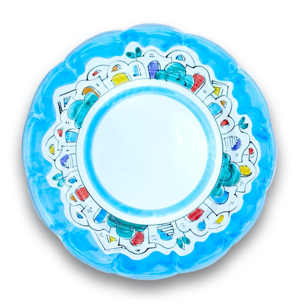 Piatto in ceramica di Vietri Naif