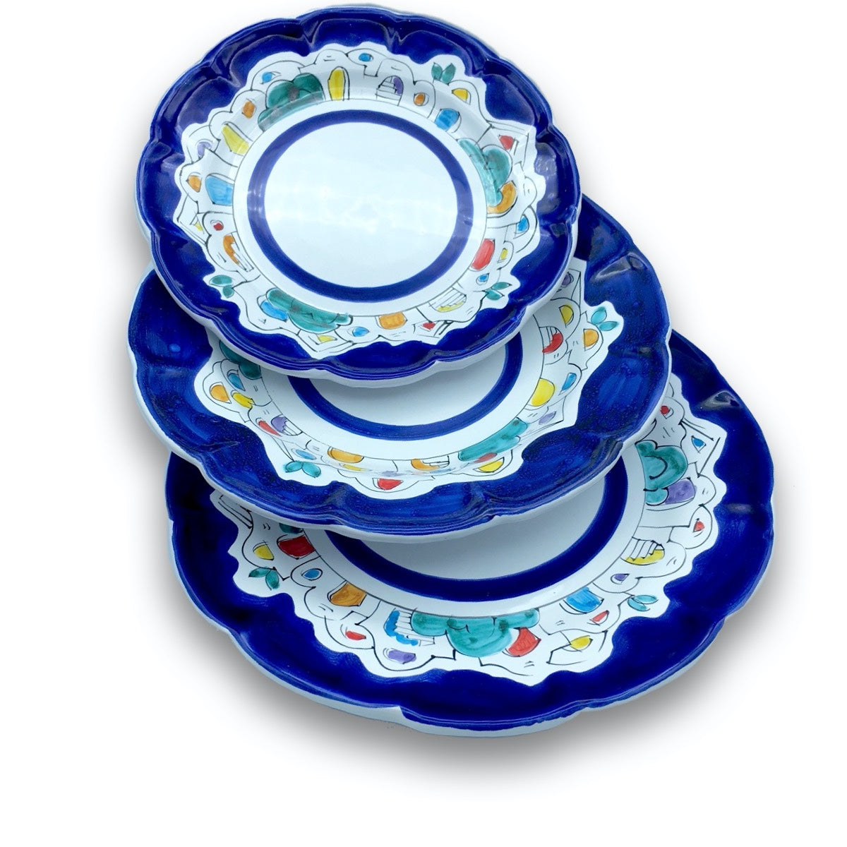 Piatto in ceramica di Vietri Naif