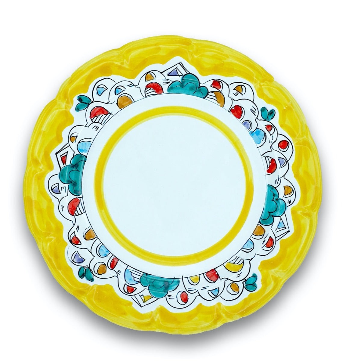 Piatto in ceramica di Vietri Naif