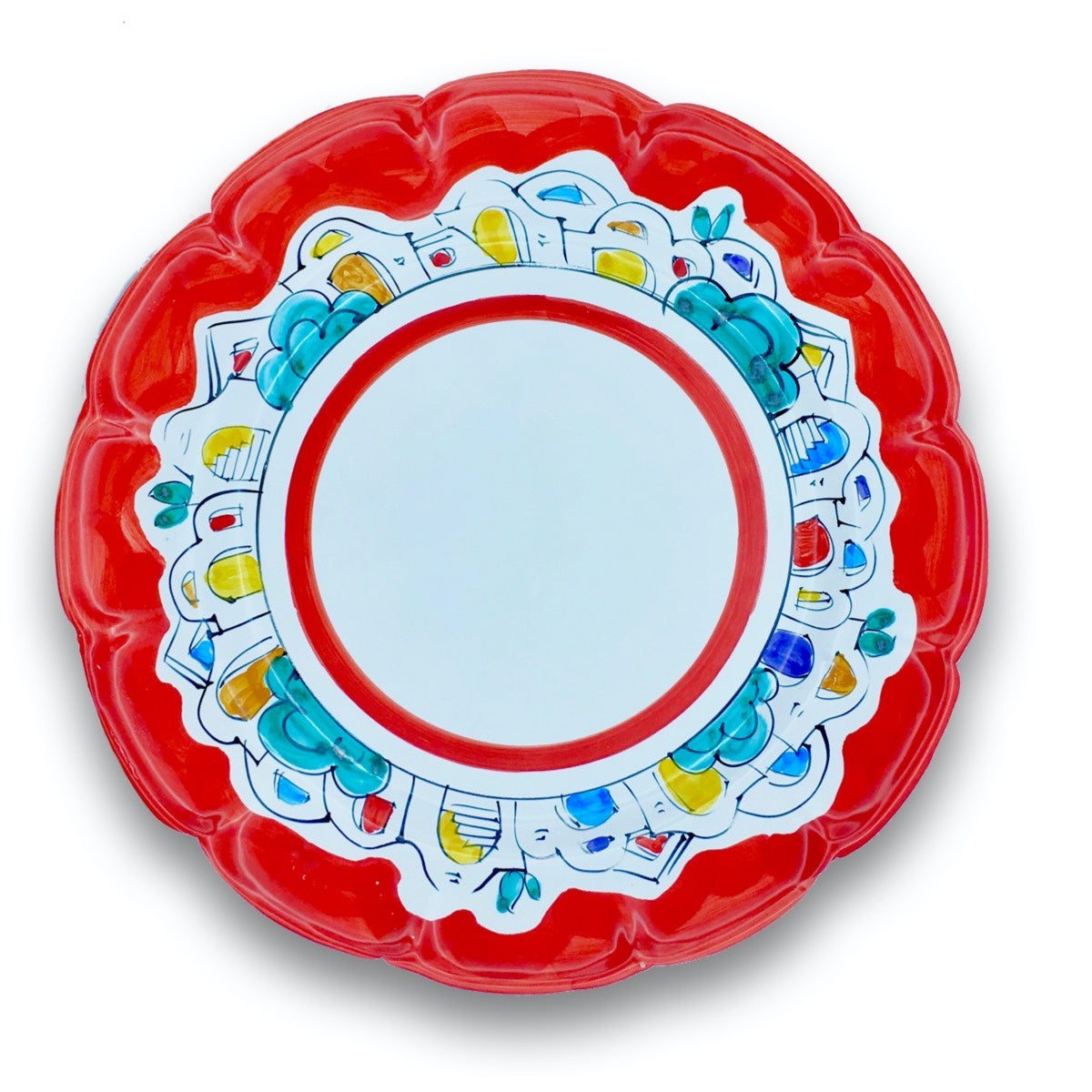 Piatto in ceramica di Vietri Naif