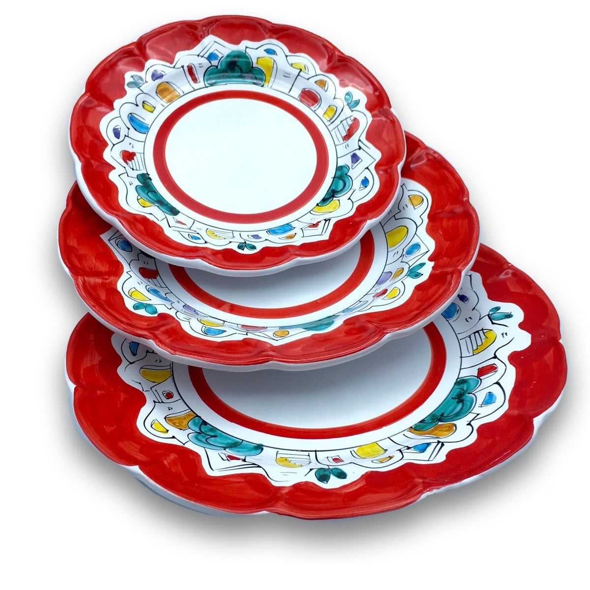 Piatto in ceramica di Vietri Naif