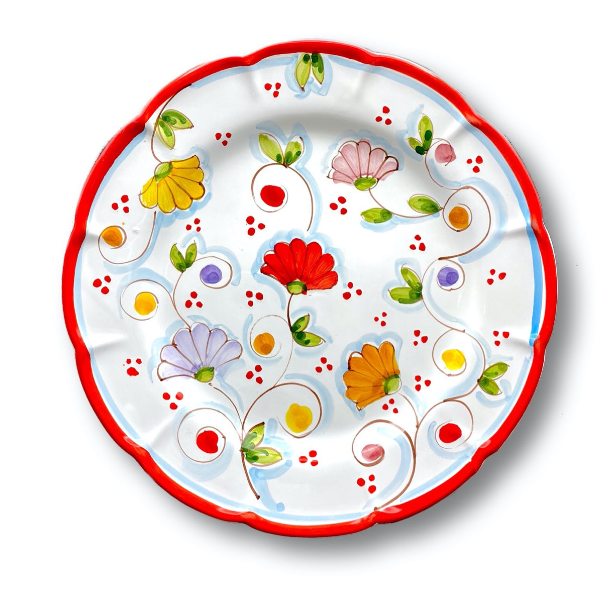 Piatto Vietri in Ceramica DECORO PRIMULA NEW