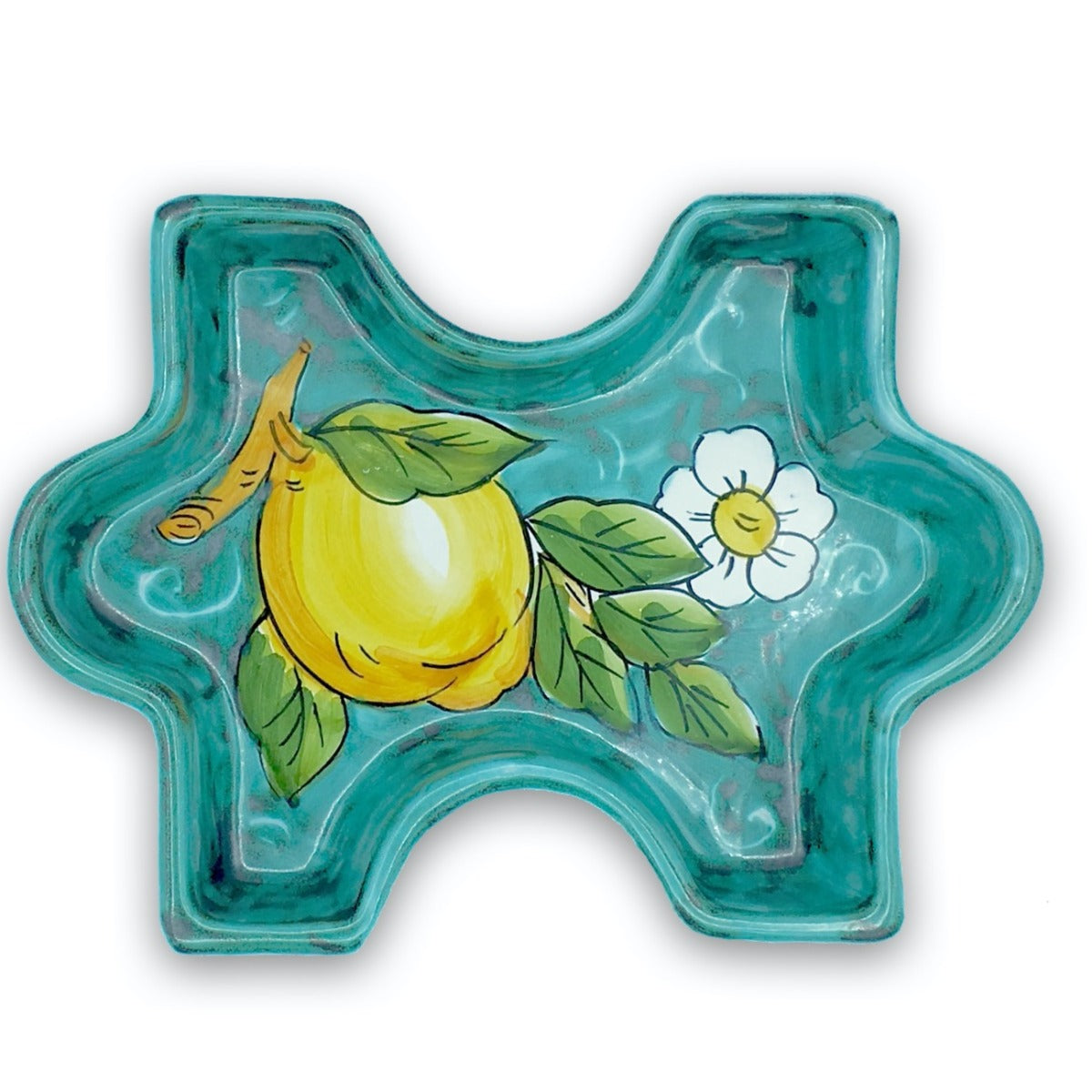 Piatto Puzzle in ceramica di Vietri