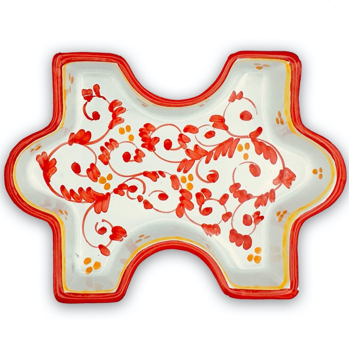 Piatto Puzzle in ceramica di Vietri