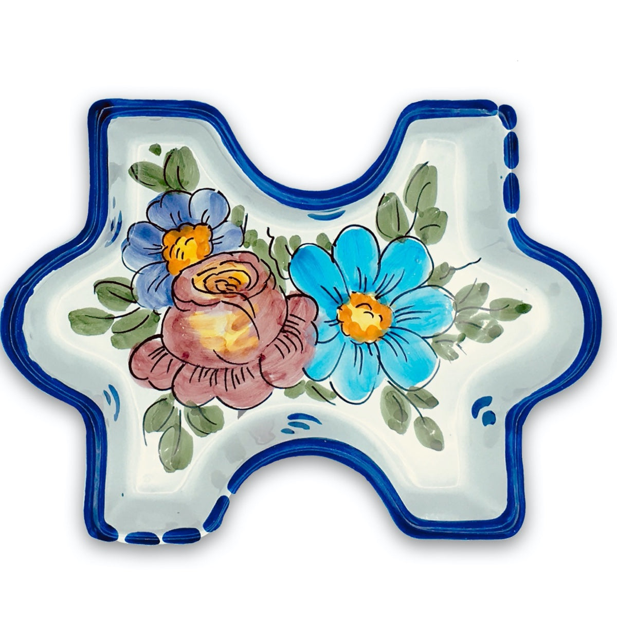 Piatto Puzzle in ceramica di Vietri