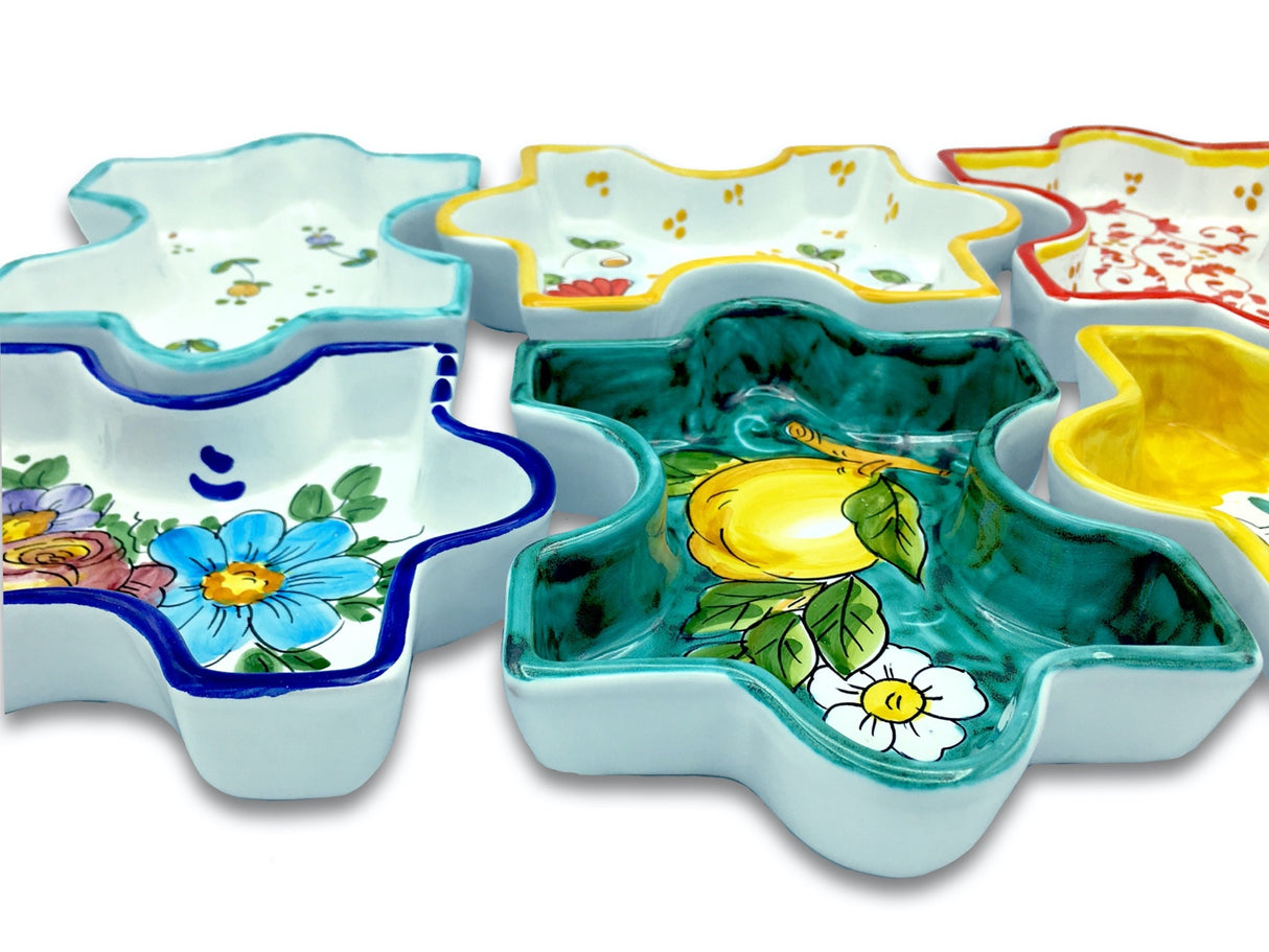 Piatto Puzzle in ceramica di Vietri