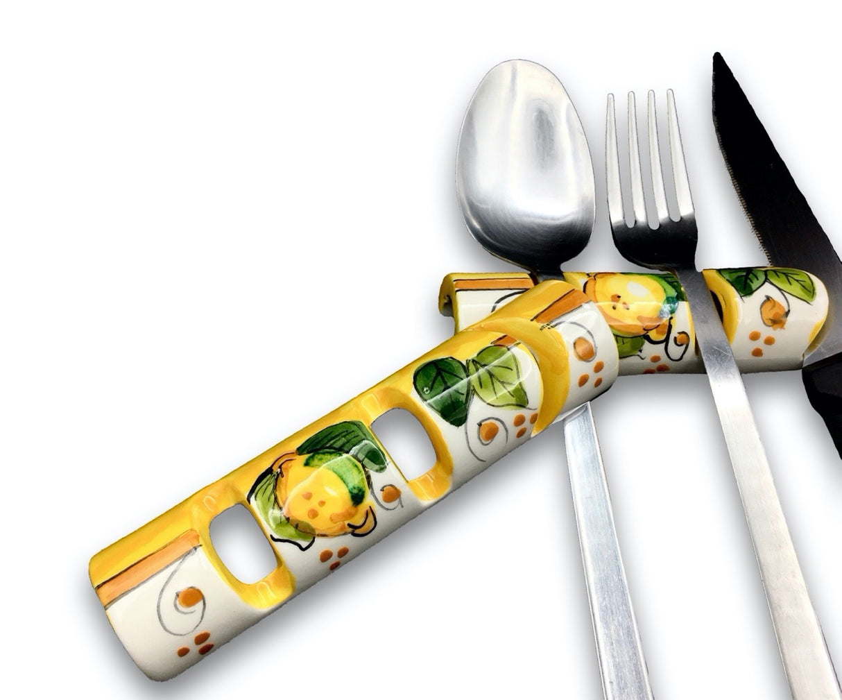 Poggia posate in ceramica di Vietri