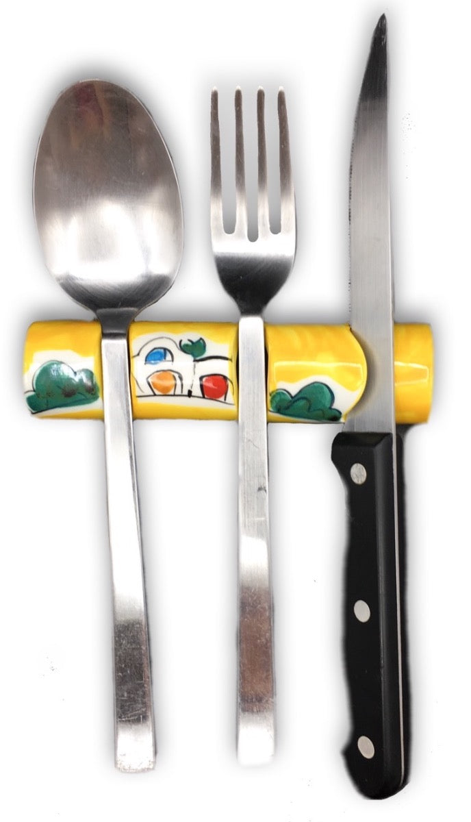 Poggia posate in ceramica di Vietri