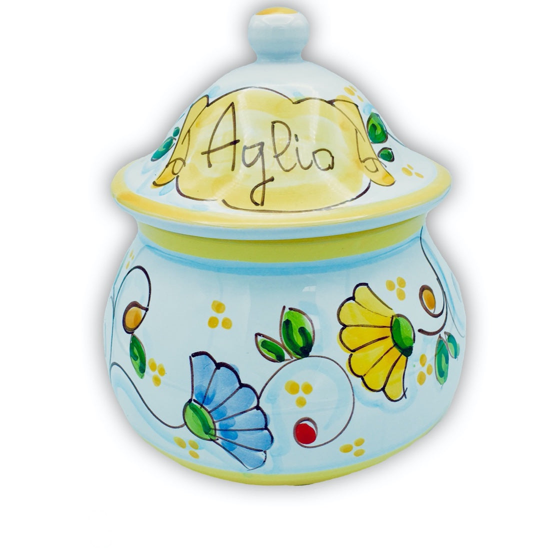 Porta aglio forato in ceramica di Vietri