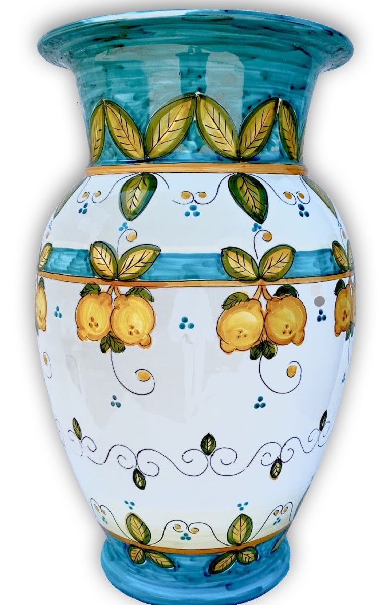 Porta ombrelli anfora in ceramica di Vietri