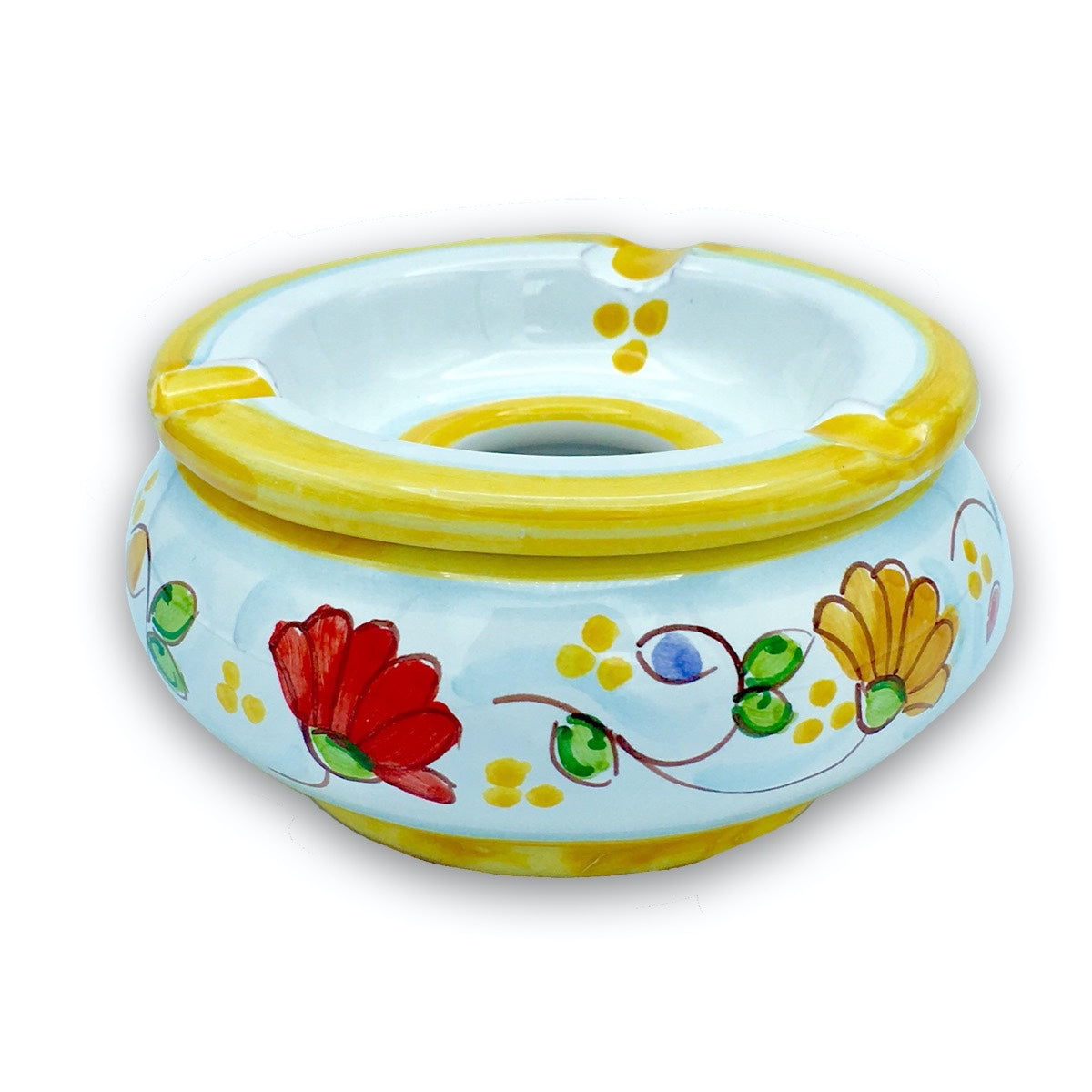 Posacenere Antivento in Ceramica Vietrese