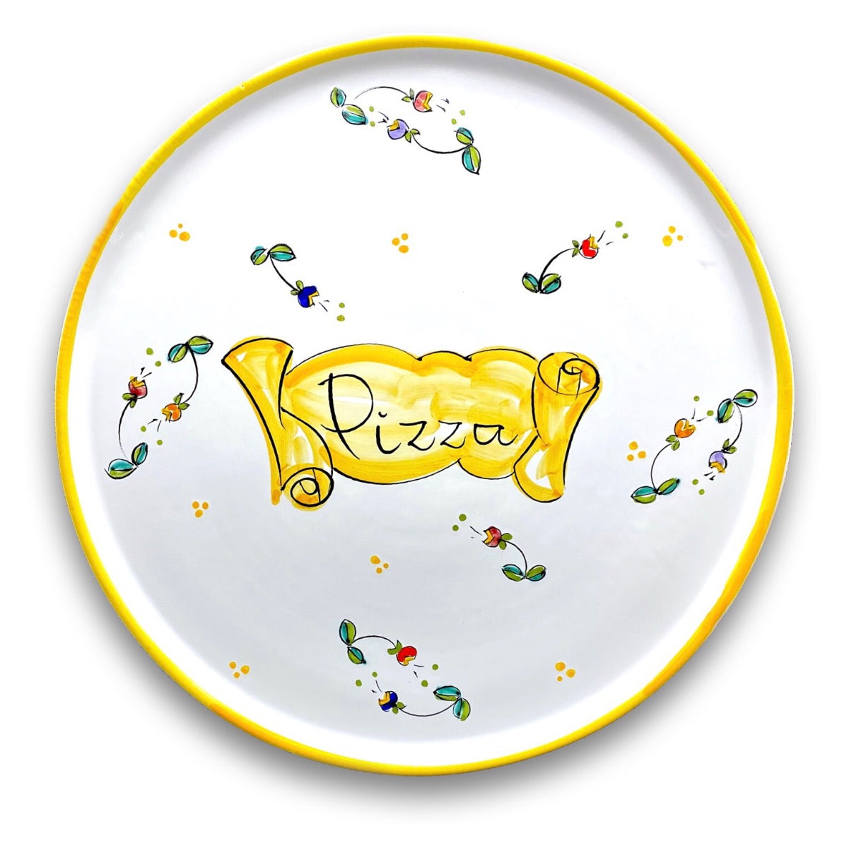 Piatto pizza in ceramica di Vietri