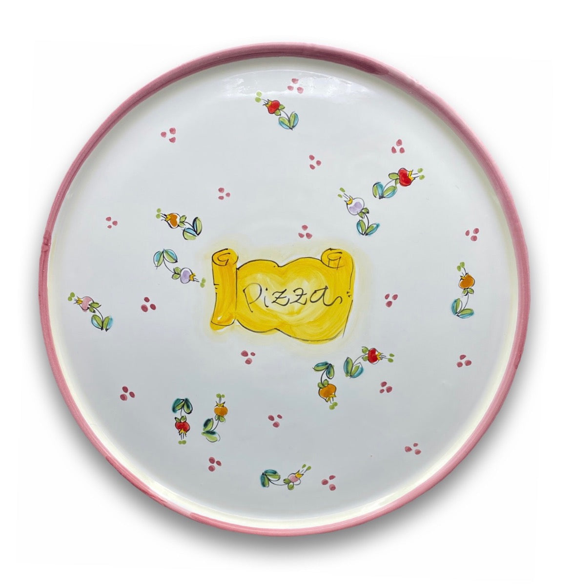 Piatto pizza in ceramica di Vietri