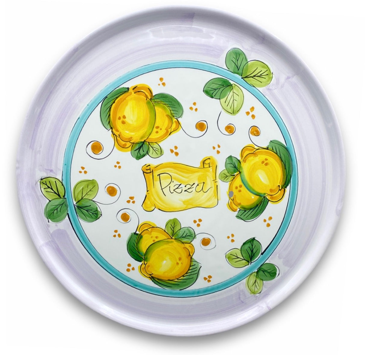 Piatto pizza in ceramica di Vietri