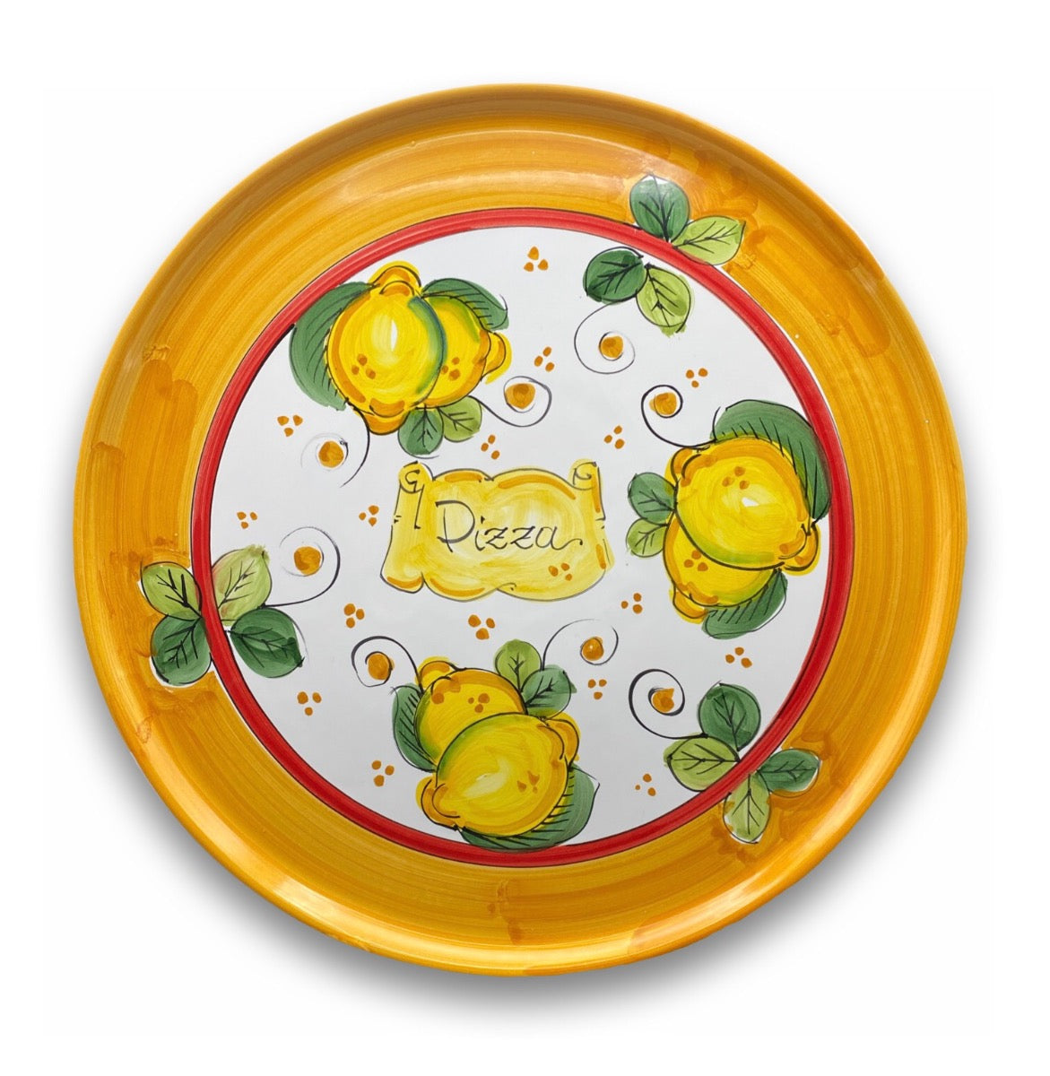 Piatto pizza in ceramica di Vietri