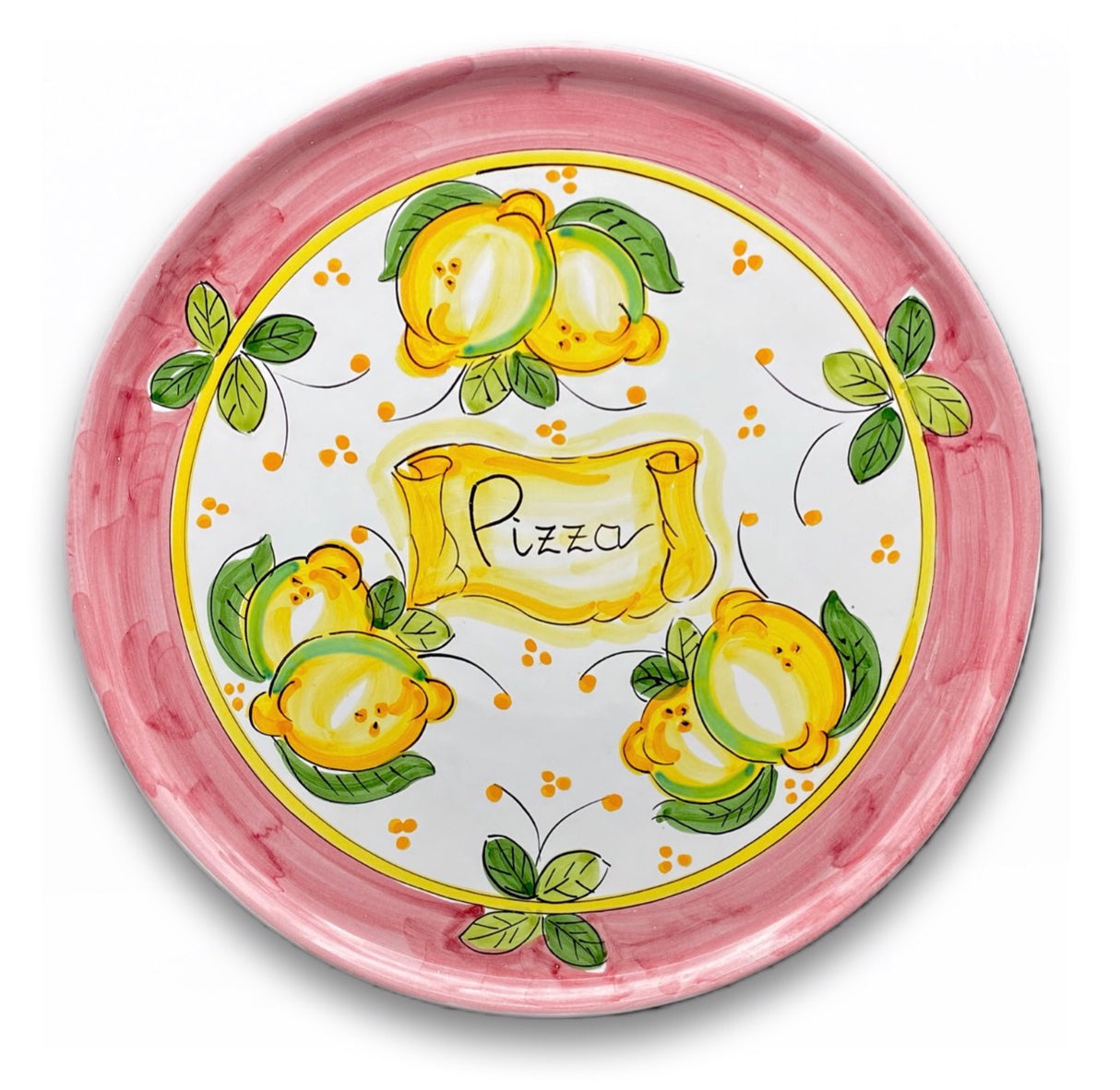 Piatto pizza in ceramica di Vietri