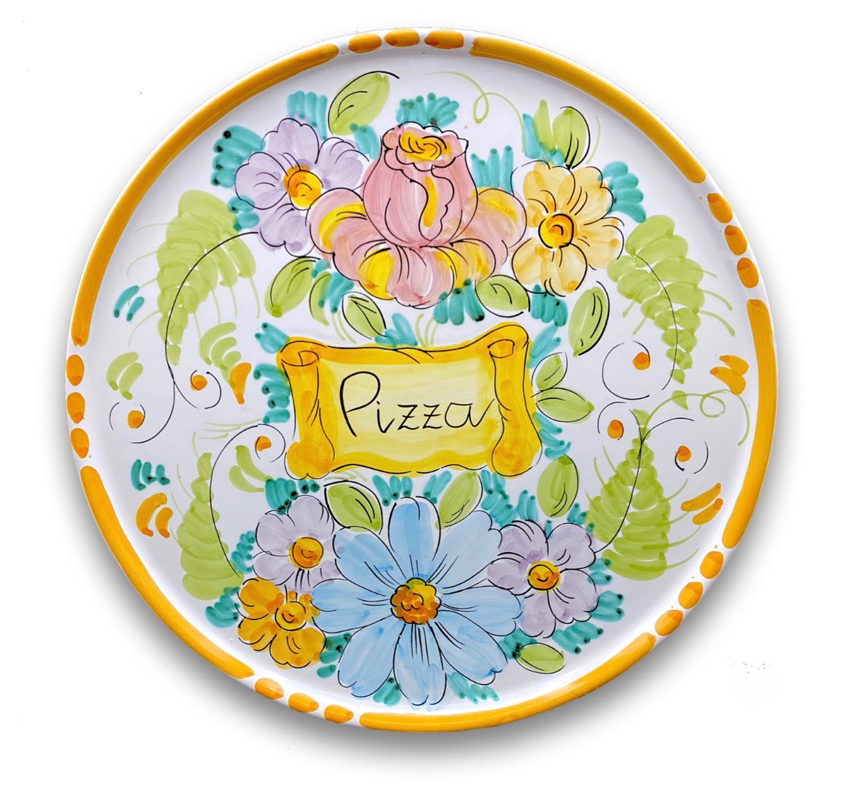 Piatto Pizza in ceramica di Vietri