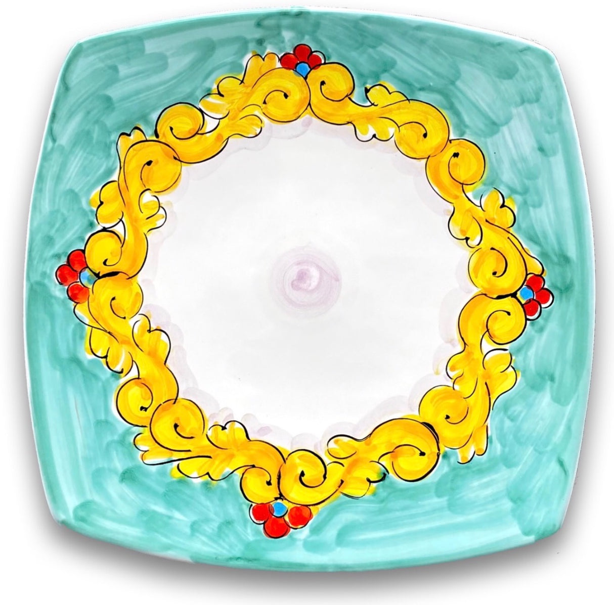 Piatto Sushi in Ceramica Vietrese DECORI MISTI