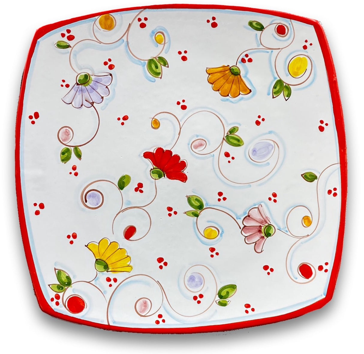 Piatto Sushi in ceramica vietrese DECORO PRIMULA NEW