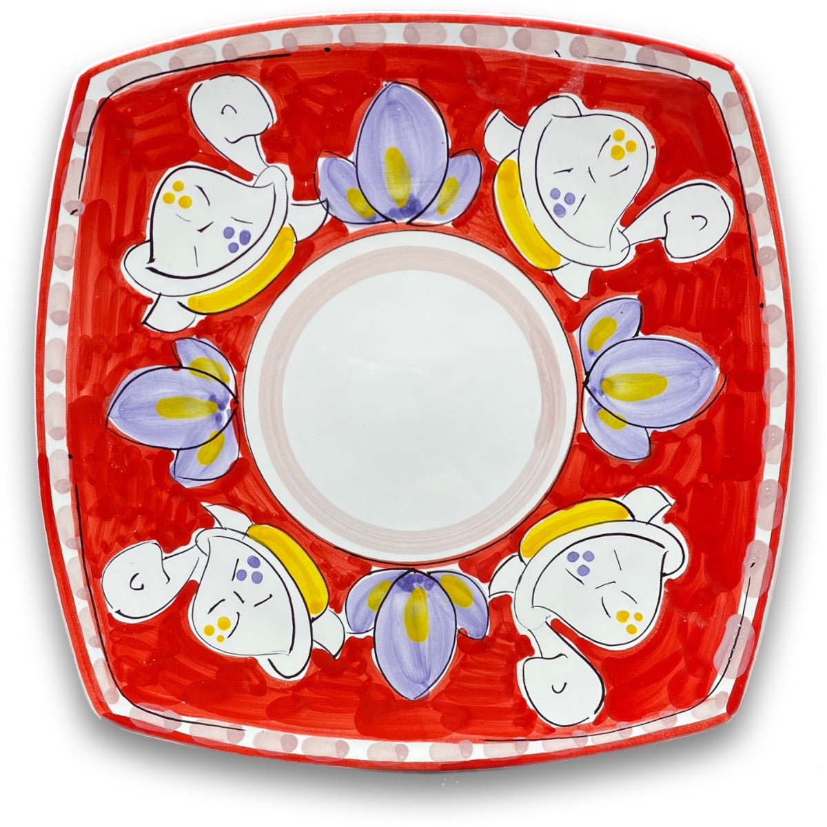 Piatto Sushi in ceramica vietrese DECORO TARTARUGA NEW