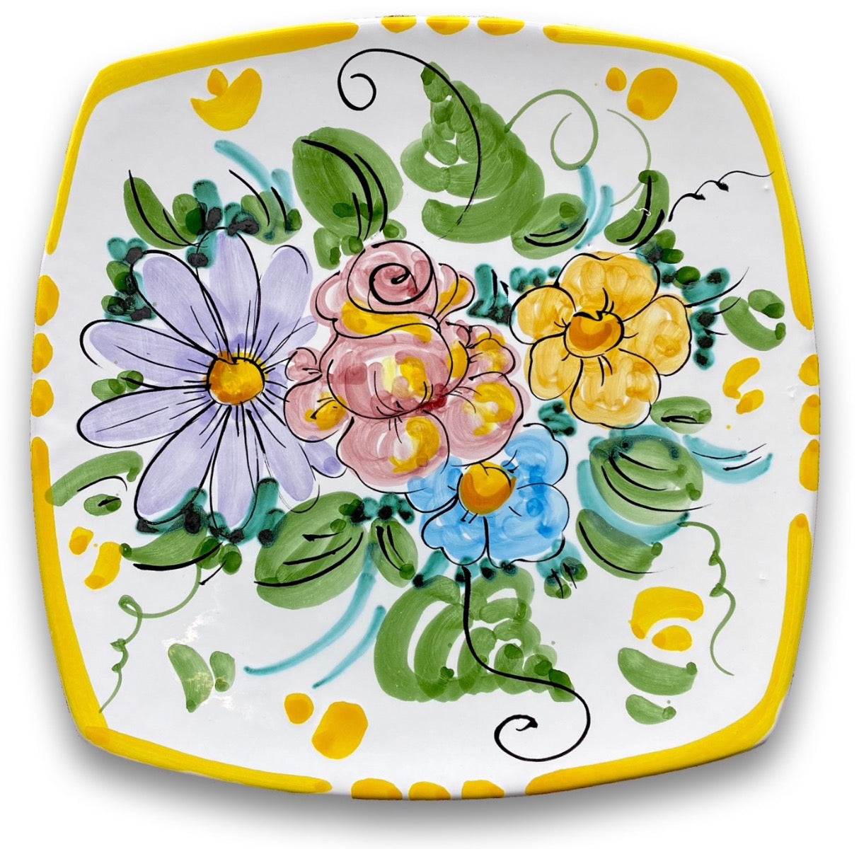 Piatto Sushi in ceramica vietrese DECORO VIETRI ANTICO