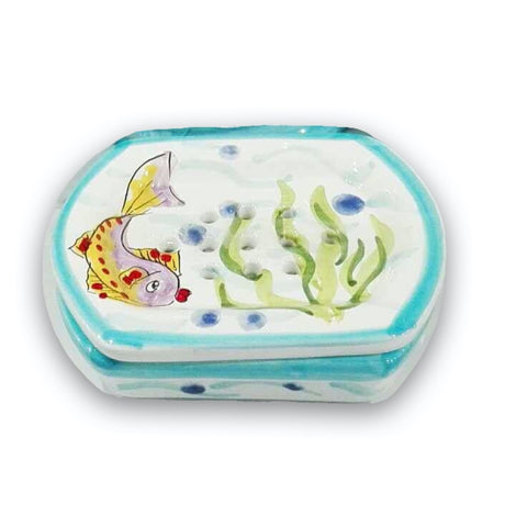 Saponiera Contenitore in Ceramica Vietrese DECORI MISTI