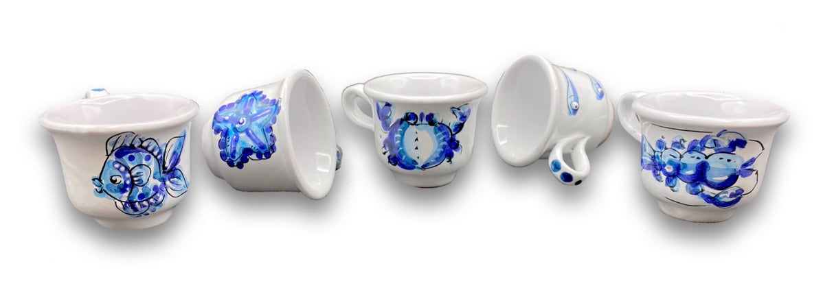 Tazzina caffè in ceramica di Vietri Mare