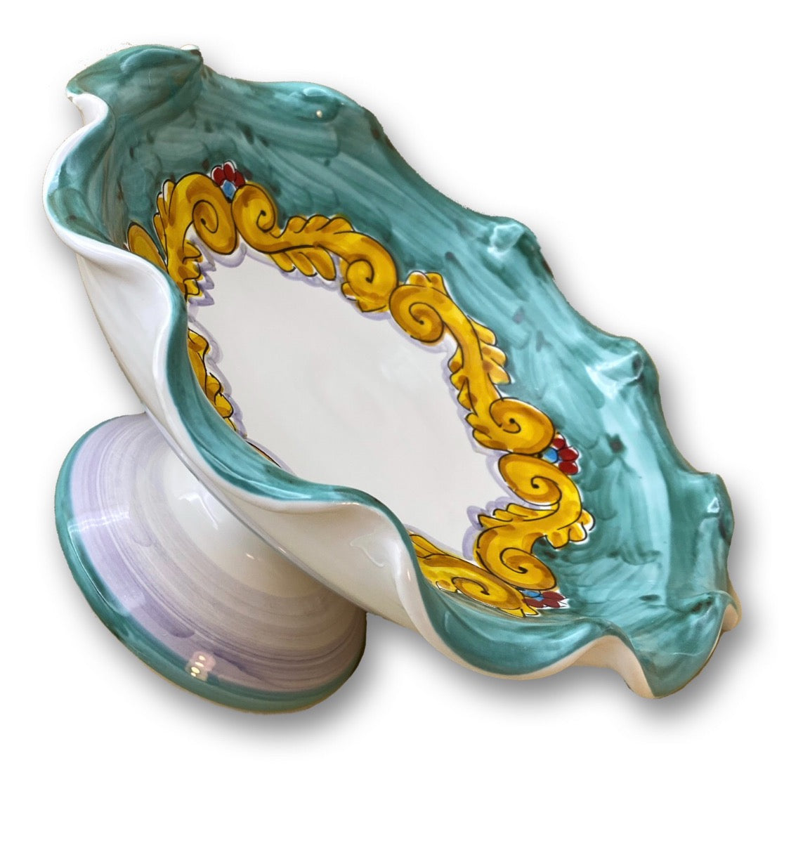 Alzatina in Ceramica Vietrese DECORO BAROCCO