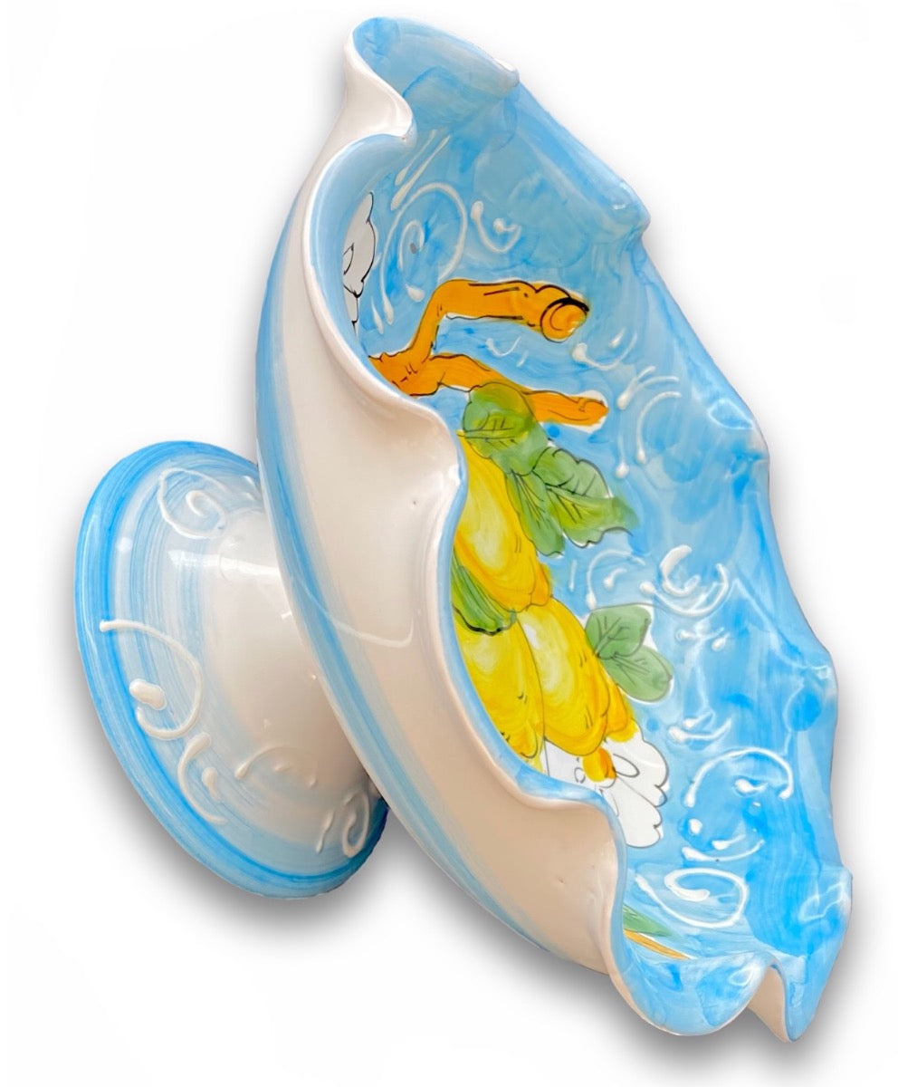 Alzatina in ceramica vietrese DECORO LIMONE VIETRI