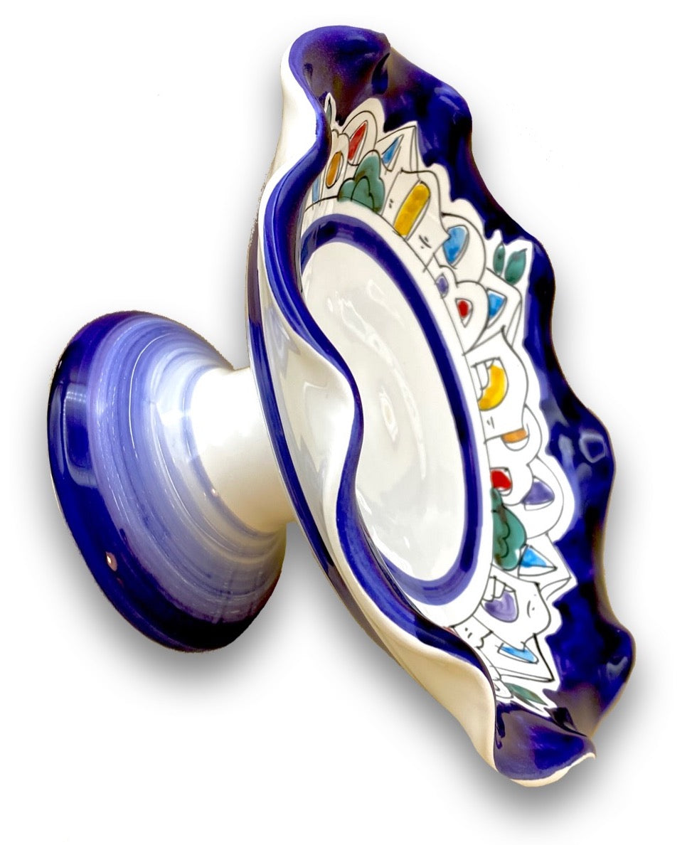 Alzatina in Ceramica Vietrese DECORO NAIF