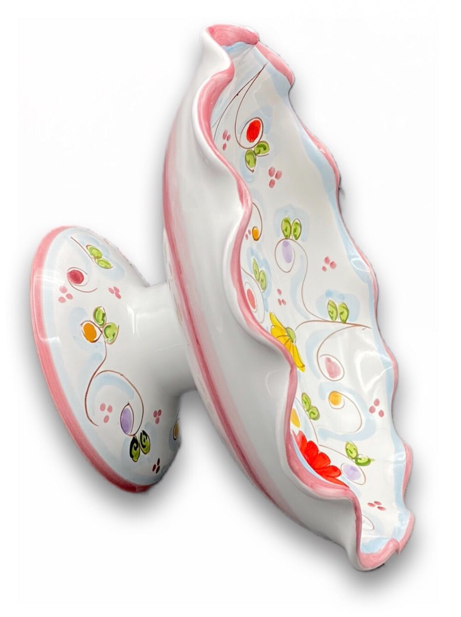 Alzatina in ceramica vietrese DECORO PRIMULA NEW