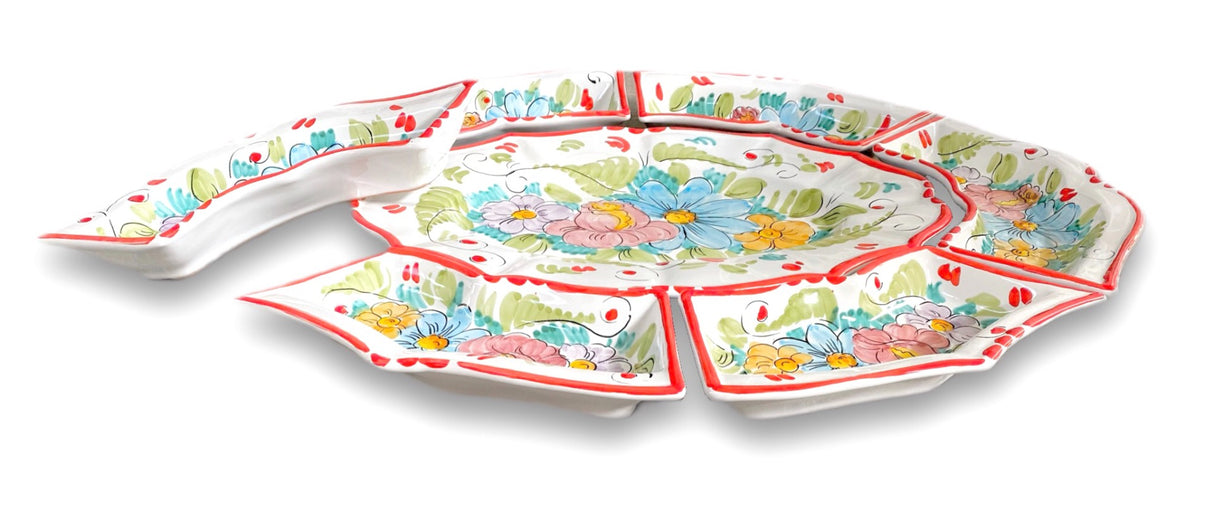 Antipastiera 7 pezzi in ceramica di Vietri VIETRI ANTICO