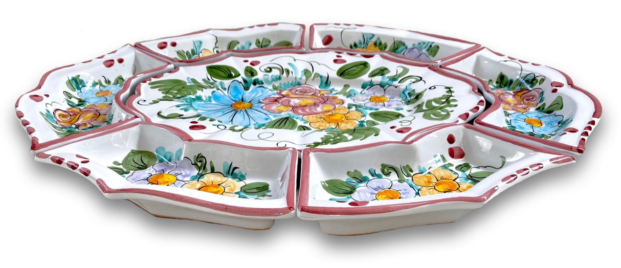 Antipastiera 7 pezzi in ceramica di Vietri VIETRI ANTICO